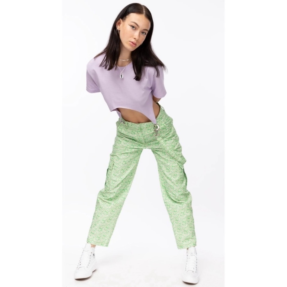 The Ragged Priest Rare Star Floral Daisy Cargo Pants Size Small